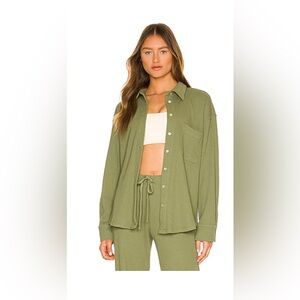 Donni Waffle Button Top and Pants Set